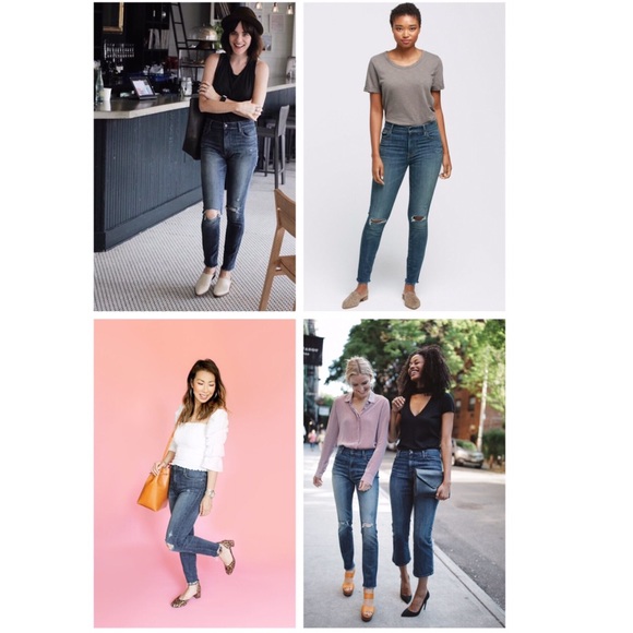 Able jeans Lorena High Rise Distressed Raw hem cuff ankle 24 x 29 Womens - Picture 8 of 12